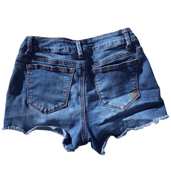 Indigo Rein floral embroidered jean short shorts junior sz 3 - Picture 2 of 7
